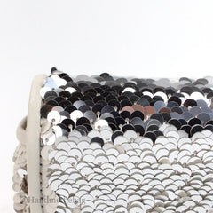 Marc Jacobs The Mini J Marc Shoulder Cream Sequined Bag